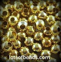 Round Gold Beads